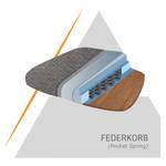 Freischwinger Frenois Microfaser / Stahl - Schlamm - 2er Set