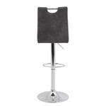 Chaises de bar Mansfield (lot de 2) Microfibre / Acier - Gris vintage