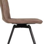 Gestoffeerde stoelen Lakemont (2 stuk) microvezel/staal - Bruin