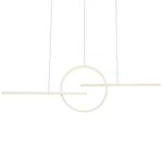 Suspension Barral Plexiglas / Fer - 1 ampoule - Blanc