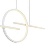 LED-hanglamp Barral acrylglas / ijzer - 1 lichtbron - Wit