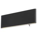 LED-Wandleuchte Siegfried Acrylglas / Aluminium - 1-flammig - Schwarz - Breite: 23 cm