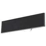 Applique murale Siegfried Plexiglas / Aluminium - 1 ampoule - Noir - Largeur : 30 cm