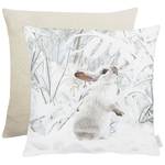 Housse de coussin 3601 Polyester / Coton - Blanc / Beige