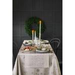 Chemin de table 3624 Polyester / Viscose - Blanc / Argenté - 48 x 140 cm