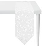 Chemin de table 3625 Polyester / Viscose - Blanc / Argenté - 24 x 175 cm
