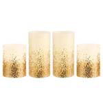 Bougies en cire Gold Glitter (lot de 4) Cire - 4 ampoules