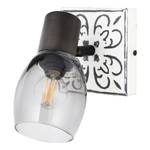 Wandlamp Tolosa rookglas / ijzer - 1 lichtbron