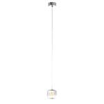 LED-hanglamp Rafa I acrylglas / Edelstaal - 1 lichtbron