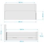 Boxspring Fallbrook Zwart - 180 x 200cm