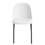 Chaises Borny I (lot de 2) Matière plastique - Fer - Blanc