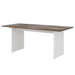 Table Nesle Pin / Blanc - Largeur : 180 cm