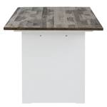 Eettafel Nesle grenenhout/wit - Breedte: 180 cm