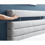 Letto boxspring Swanston Color grigio chiaro - 180 x 200cm