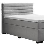 Lit boxspring Swanston Gris lumineux - 140 x 200cm