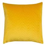 Kussensloop French Velvet Ultra geweven stof - Geel - 40 x 40 cm