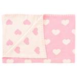 Couverture bébé Cœurs Rose foncé