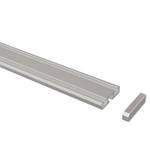 Rail coulissant Nybro (1-2 coulisses) Gris argenté - Largeur : 320 cm