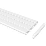 Rail coulissant Nybro (3-4 coulisses) Blanc - Largeur : 320 cm