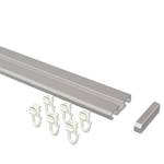 Rail coulissant Husby (1-2 coulisses) Gris argenté - Largeur : 320 cm