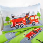 Parure de lit enfant Pompiers I Coton - Multicolore