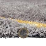 Hochflorteppich Honeycomb Polyester - Grau - 80 x 150 cm