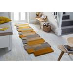 Tapis de couloir en laine Collage Laine - Beige / Jaune - 60 x 230 cm