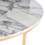 Eettafel Katori witte marmeren look/goudkleurig