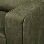 Fauteuil MAISON Aspect cuir vieilli - Tissu composite Xia: Vert vieilli