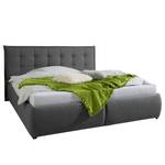 Letto imbottito Springville Grigio scuro - 200 x 200cm