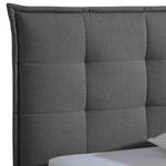 Letto imbottito Springville Grigio scuro - 200 x 200cm