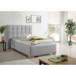 Gestoffeerd bed Whitewood Heldergrijs - 100 x 200cm