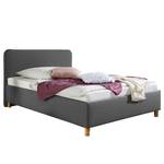 Gestoffeerd bed Beechgrove Donkergrijs - 140 x 200cm