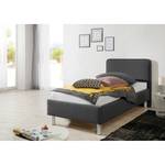 Letto imbottito McLoud Grigio scuro - 100 x 200cm