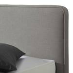 Letto imbottito McLoud Color grigio chiaro - 200 x 200cm