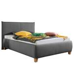 Letto imbottito Oaklands Grigio scuro - 160 x 200cm