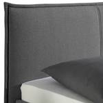 Letto imbottito Oaklands Grigio scuro - 160 x 200cm