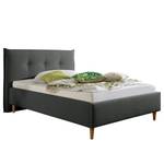 Gestoffeerd bed Windham Donkergrijs - 160 x 200cm