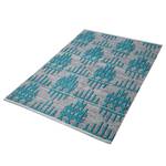 Tapis en laine Gothic Lines Coton / Polyester - Turquoise