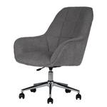 Chaise de bureau Valady II Microfibre / Fer - Gris / Chrome