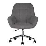 Chaise de bureau Valady II Microfibre / Fer - Gris / Chrome