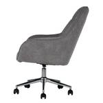 Chaise de bureau Valady II Microfibre / Fer - Gris / Chrome