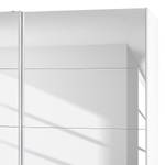 Armoire à portes coulissantes Caracas I Blanc alpin - Largeur : 226 cm - Basic - 2 miroir
