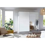 Armoire à portes coulissantes Caracas I Blanc alpin - Largeur : 226 cm - Premium - 1 miroir