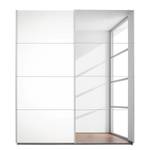 Armoire à portes coulissantes Caracas I Blanc alpin - Largeur : 226 cm - Premium - 1 miroir