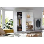 Armoire à portes coulissantes Caracas I Blanc alpin - Largeur : 181 cm - Premium - 1 miroir