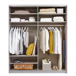 Armoire à portes coulissantes Caracas I Blanc alpin - Largeur : 181 cm - Premium - 1 miroir