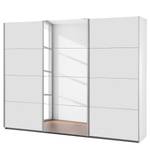 Armoire à portes coulissantes Caracas I Blanc alpin - Largeur : 271 cm - Basic - 1 miroir