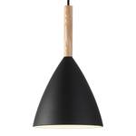 Hanglamp Pure staal/kunststof - 1 lichtbron - Zwart