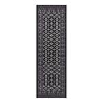 Laagpolig vloerkleed Sao Buchara polypropeen - Zwart - 80 x 250 cm